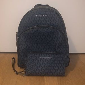 NWOT Michael Kors Backpack and Matching Wallet